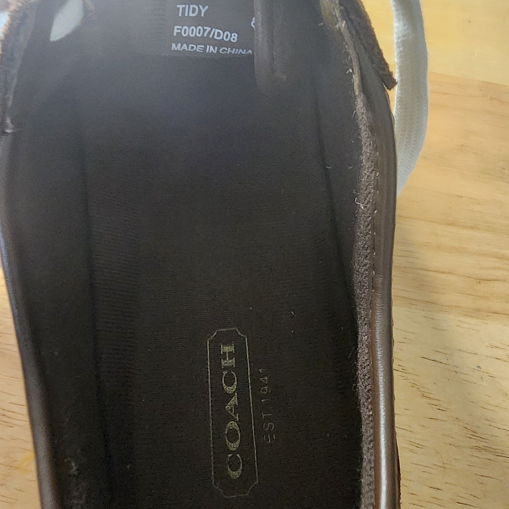 NEW IN BOX COACH TIDY SIG PATCHWORK TENNIS SHOES SIZE 8 - Picture 5 of 6